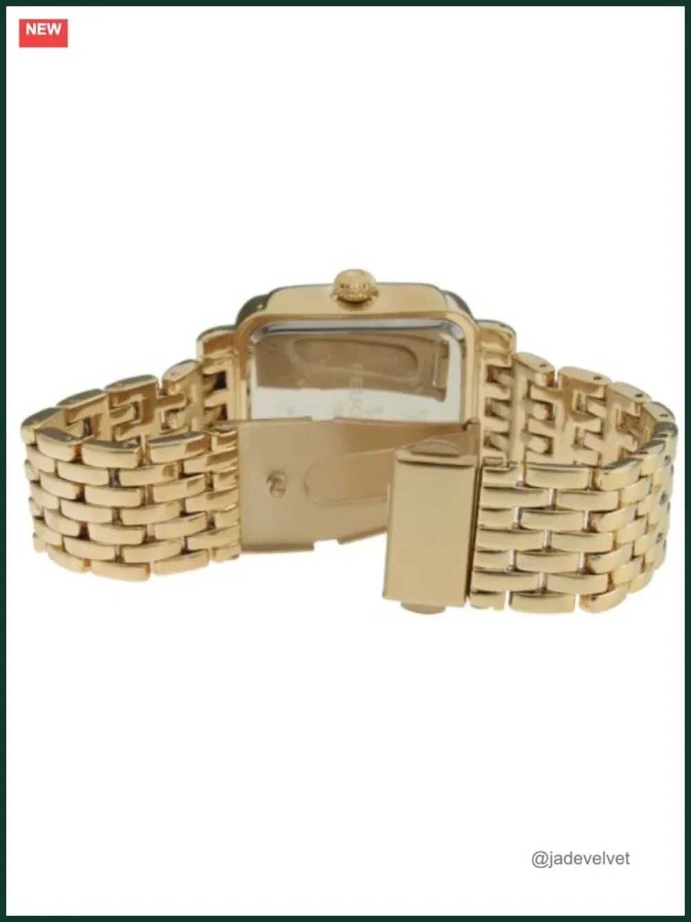 Women's Rectangle Crystal Bezel Roman Numeral Bracelet Watch